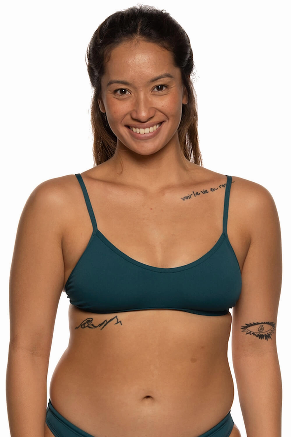 Malia Bikini Top - Peacock