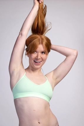 Mara Hybrid Bikini Top - Mint mix and match bikinis, stylish women's bikini options