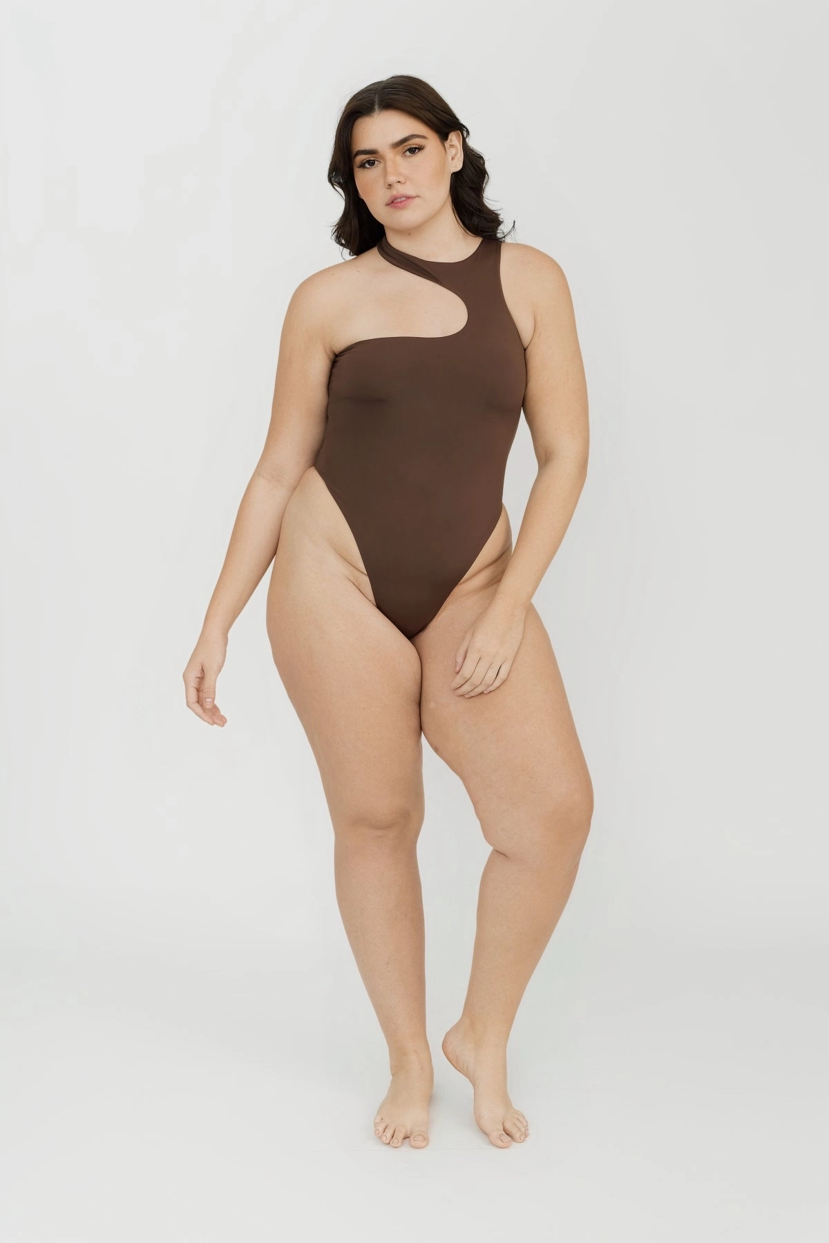 Mason One Piece - Chocolate soft fabric swimwear women, resort swimwear for ladies
