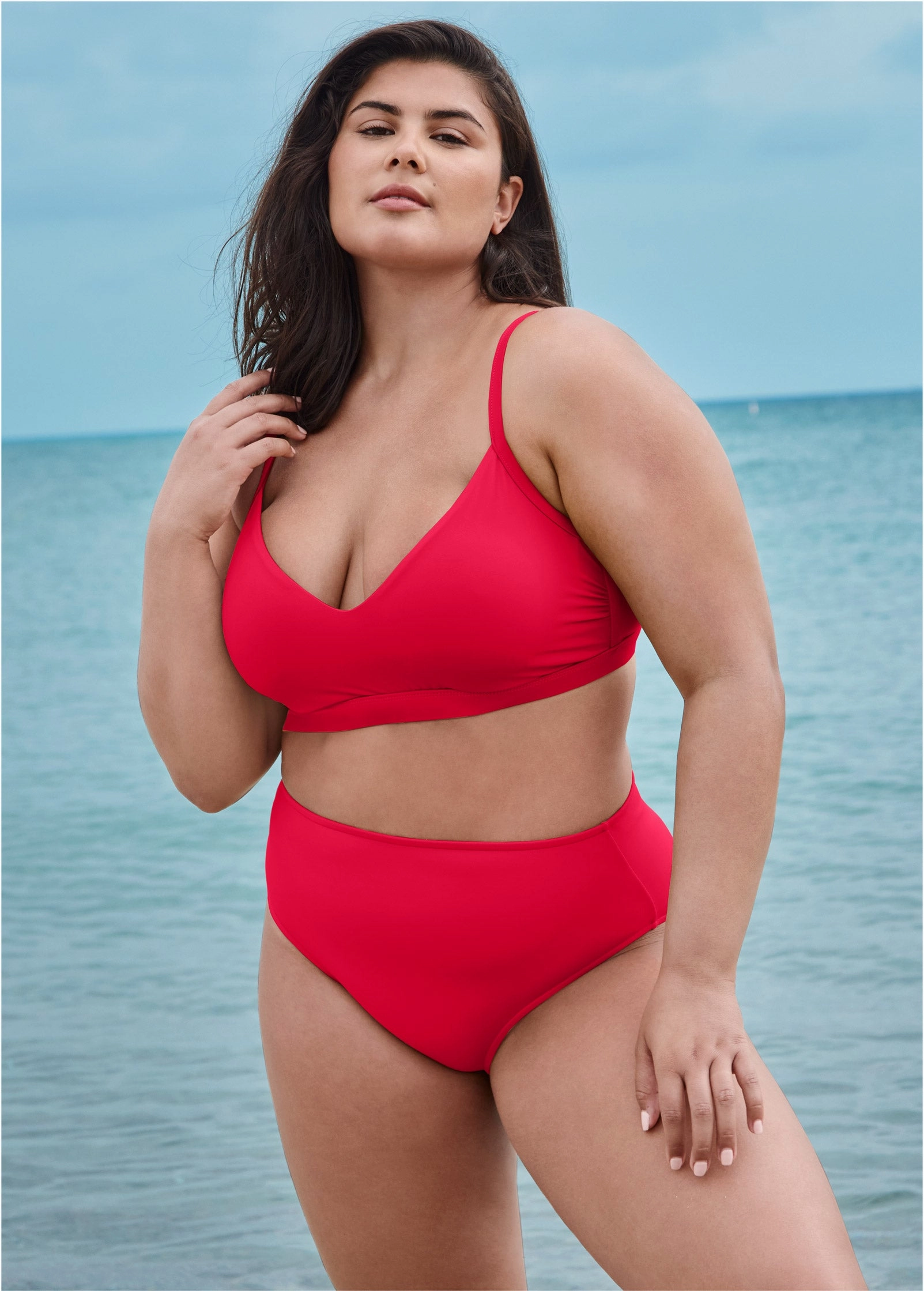 Maui Full Coverage Bottom - Red Hot