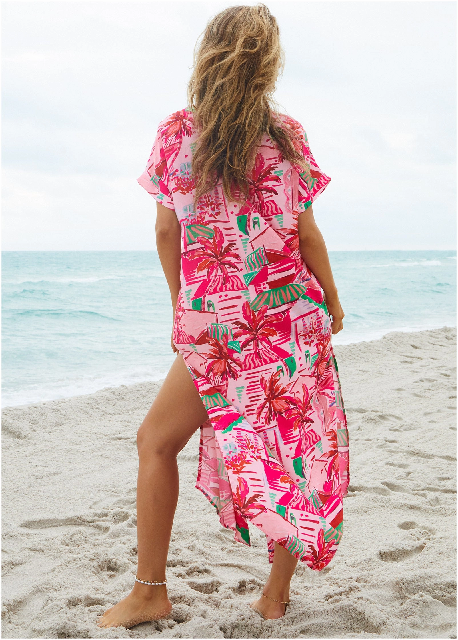 Maxi Button Down - Seaside Escape