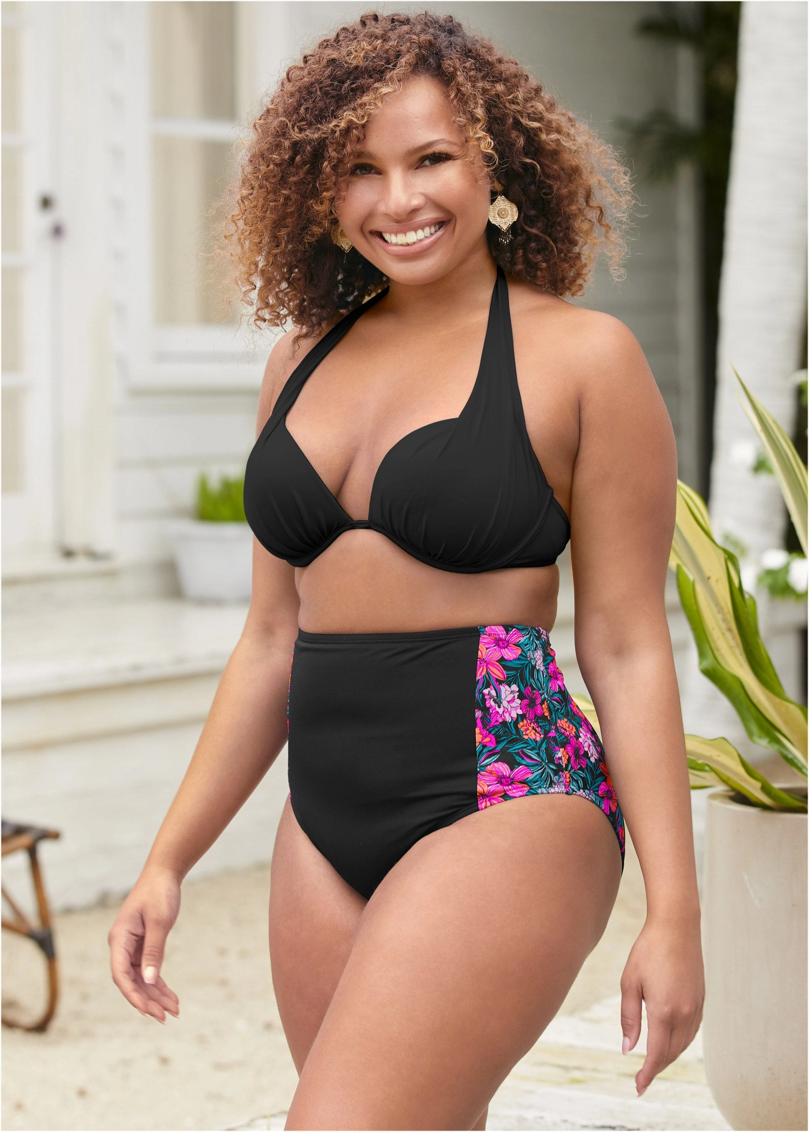 Maximum Shaping High Waist Bottom - Hawaiian Hottie