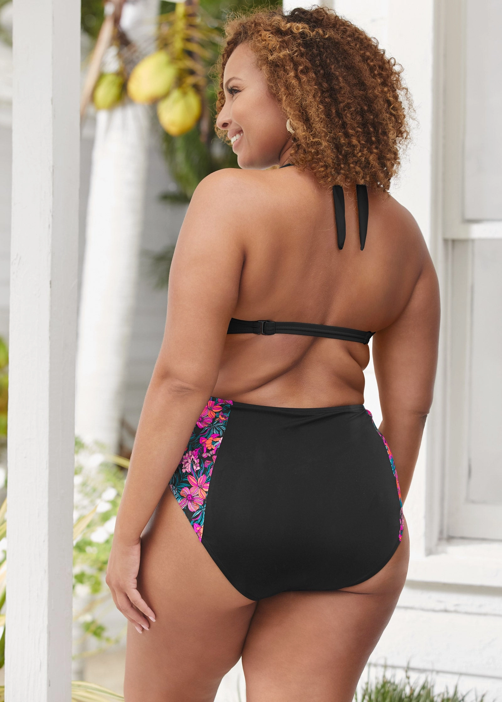 Maximum Shaping High Waist Bottom - Hawaiian Hottie