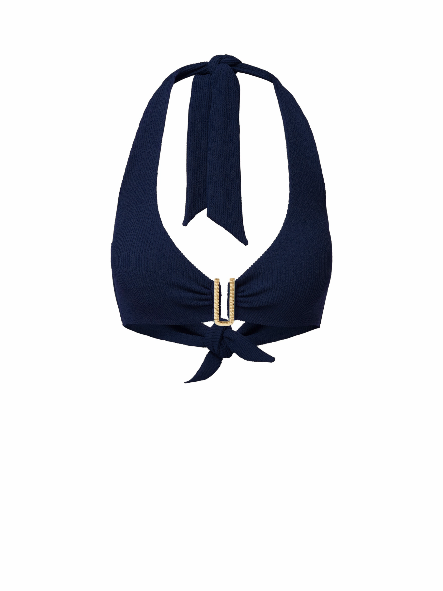 Melissa Top In Navy Texture strapless swimwear tops, lightweight swim tops