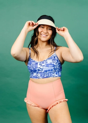 Melon | All Ruffled Up Bottoms elastic waistband swim bottoms, mix-and-match bikini bottoms