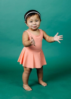 Melon | Baby Skirted One-Piece girls full coverage swimwear, kids swimwear for pool