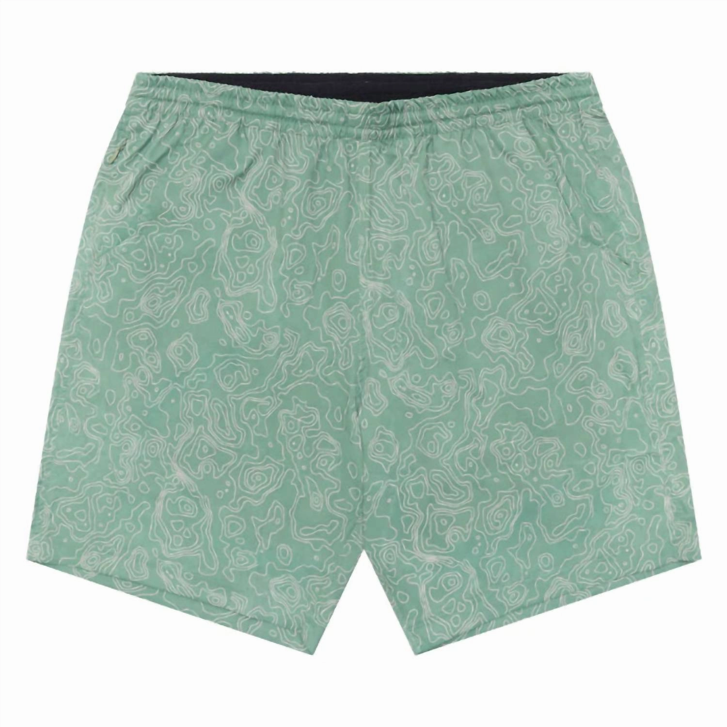 Men Big Bend Swim Shorts In Green mens beach swimwear, quick dry mens swimsuits