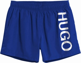 Men's Abas Swim Shorts In Blue mens full coverage swimwear, stylish mens swim trunks