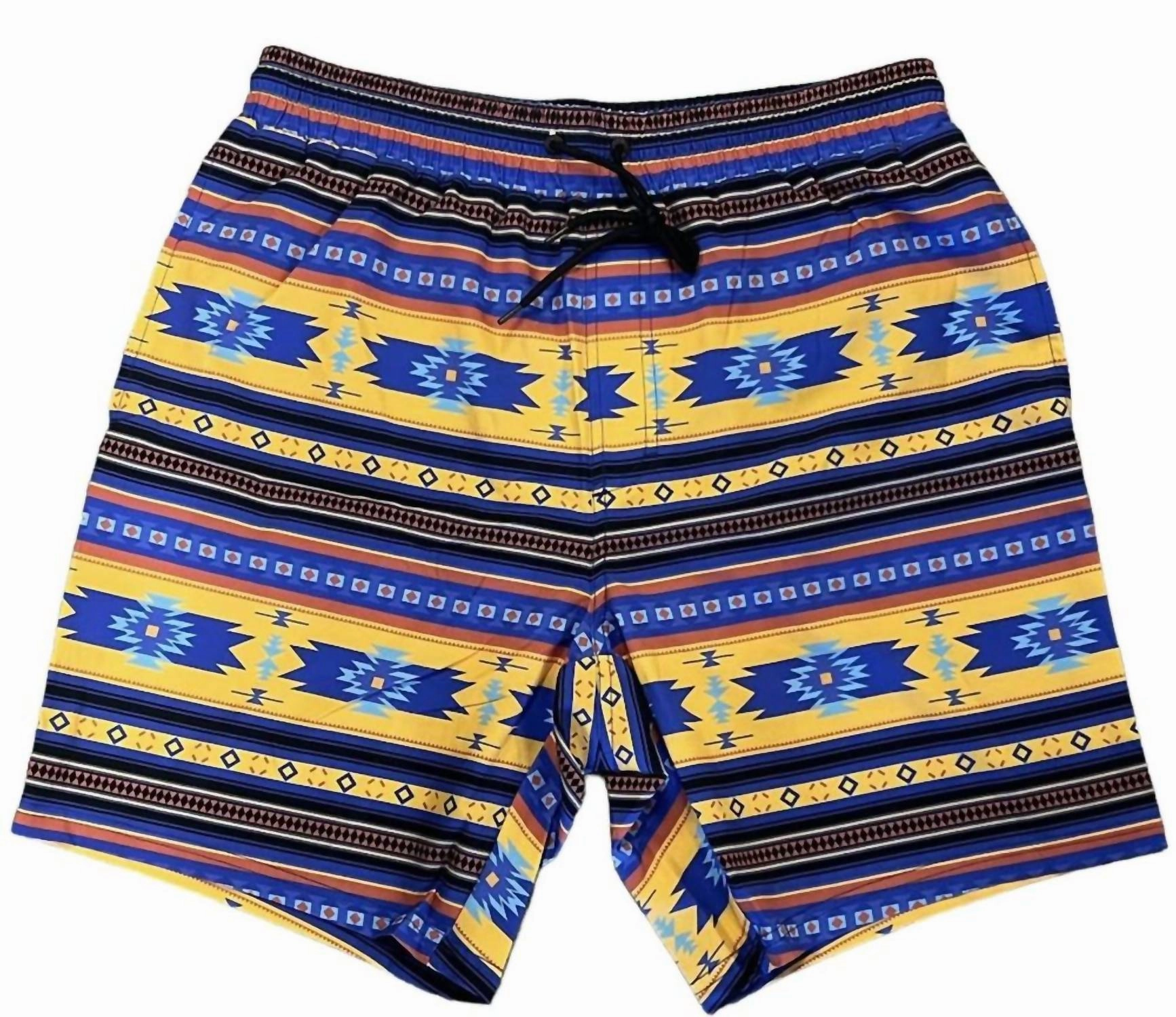 Men's Aztec Camp Collection Swim Trunks In Multiple