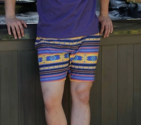 Men's Aztec Camp Collection Swim Trunks In Multiple mens full coverage swimwear, stylish mens swim trunks
