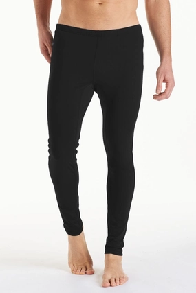 Men's Deep Water Swim Tights | Black men's full coverage swimwear, casual swimwear for men