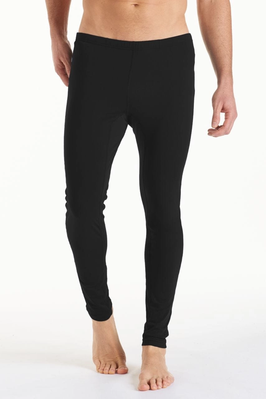 Men's Deep Water Swim Tights | Black men's full coverage swimwear, casual swimwear for men