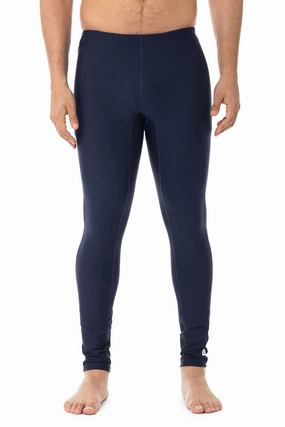 Men's Deep Water Swim Tights | Navy men's full coverage swimwear, casual swimwear for men