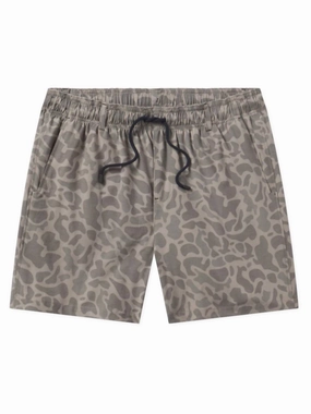 Men's Harbor Stretch Seawash Swim Trunk In Brown Camo mens full coverage swimwear, stylish mens swim trunks