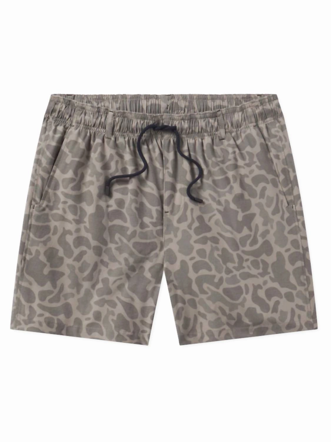 Men's Harbor Stretch Seawash Swim Trunk In Brown Camo mens full coverage swimwear, stylish mens swim trunks
