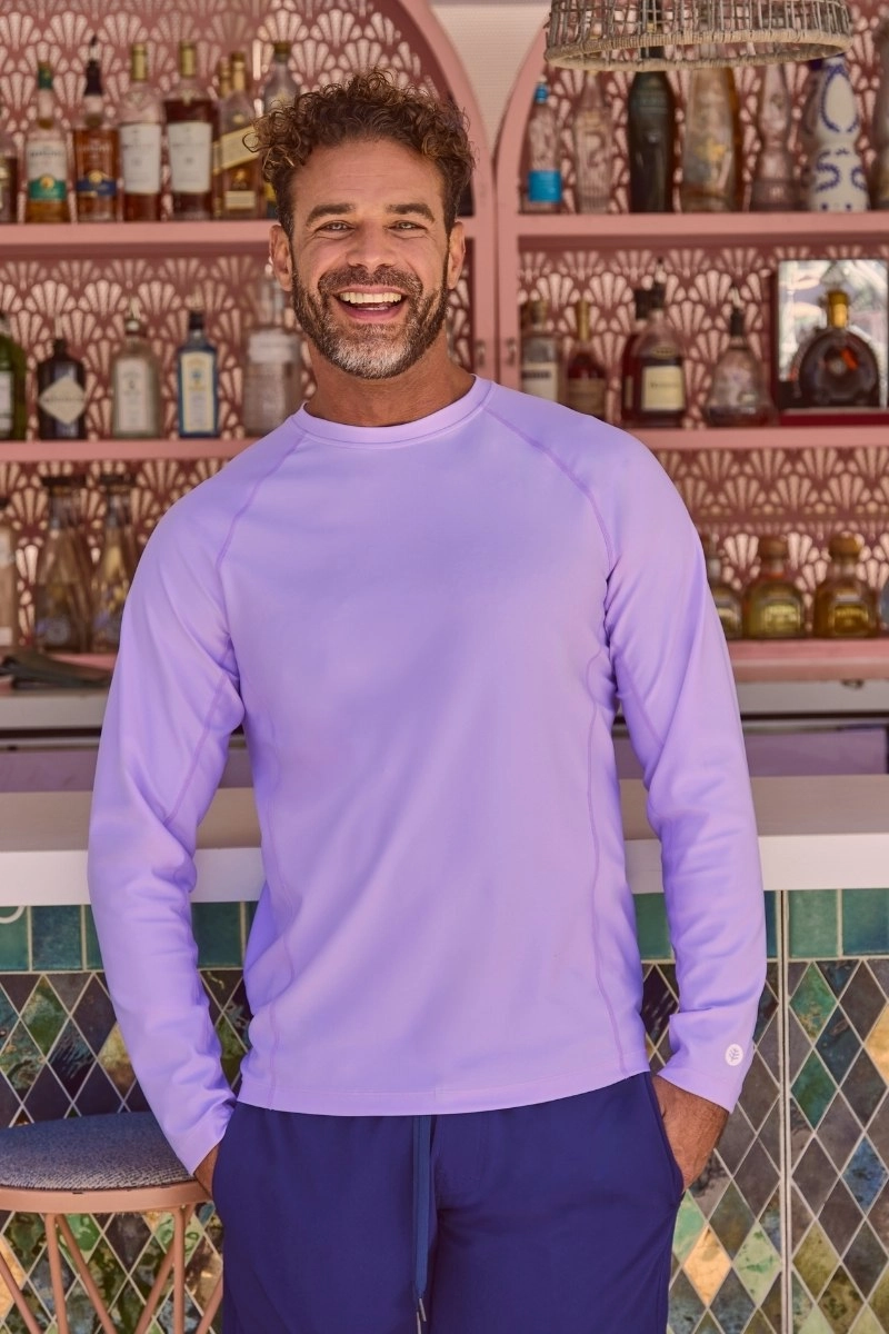 Men's Hightide Long Sleeve Swim Shirt | Lavendula