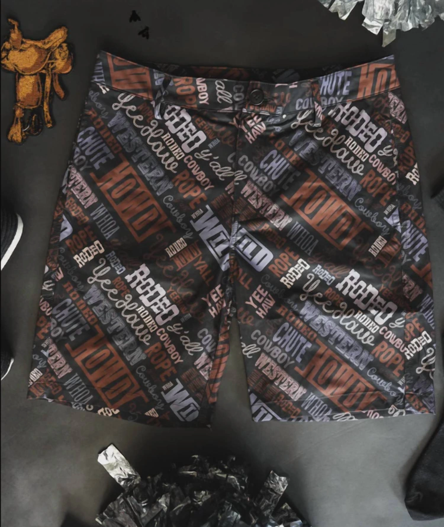 Men's Howdy Partna Swim Trunks / Shorts In Multi