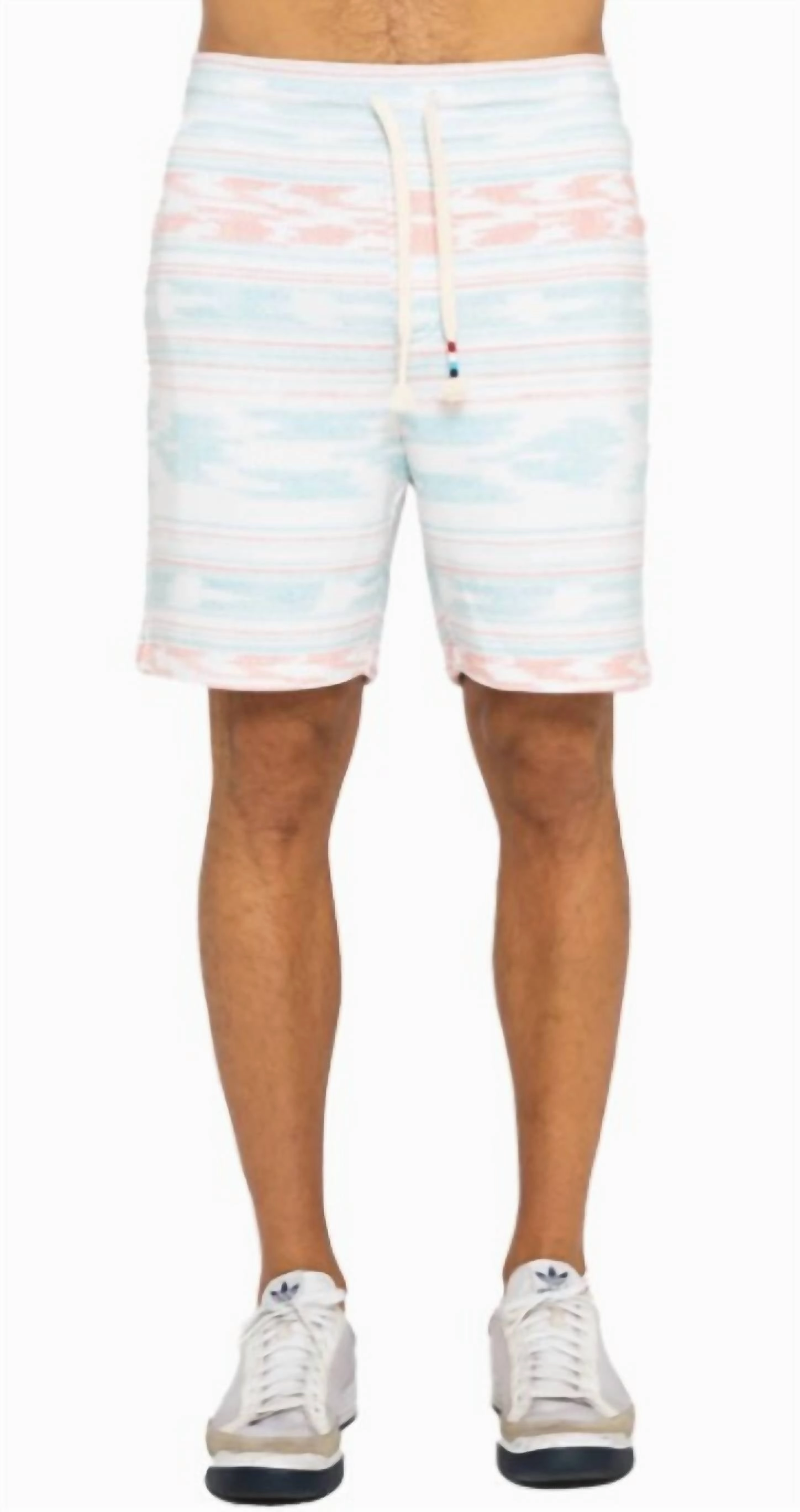Men's Ikat Short In Cream mens beach swimwear, quick dry mens swimsuits