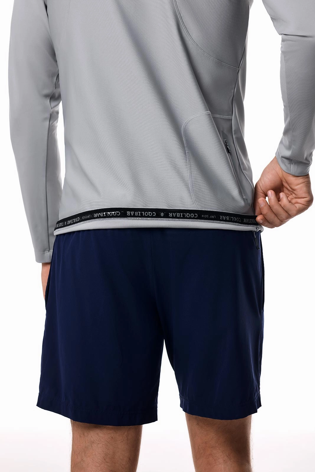 Men's Nocona Zip Rash Guard | Slate