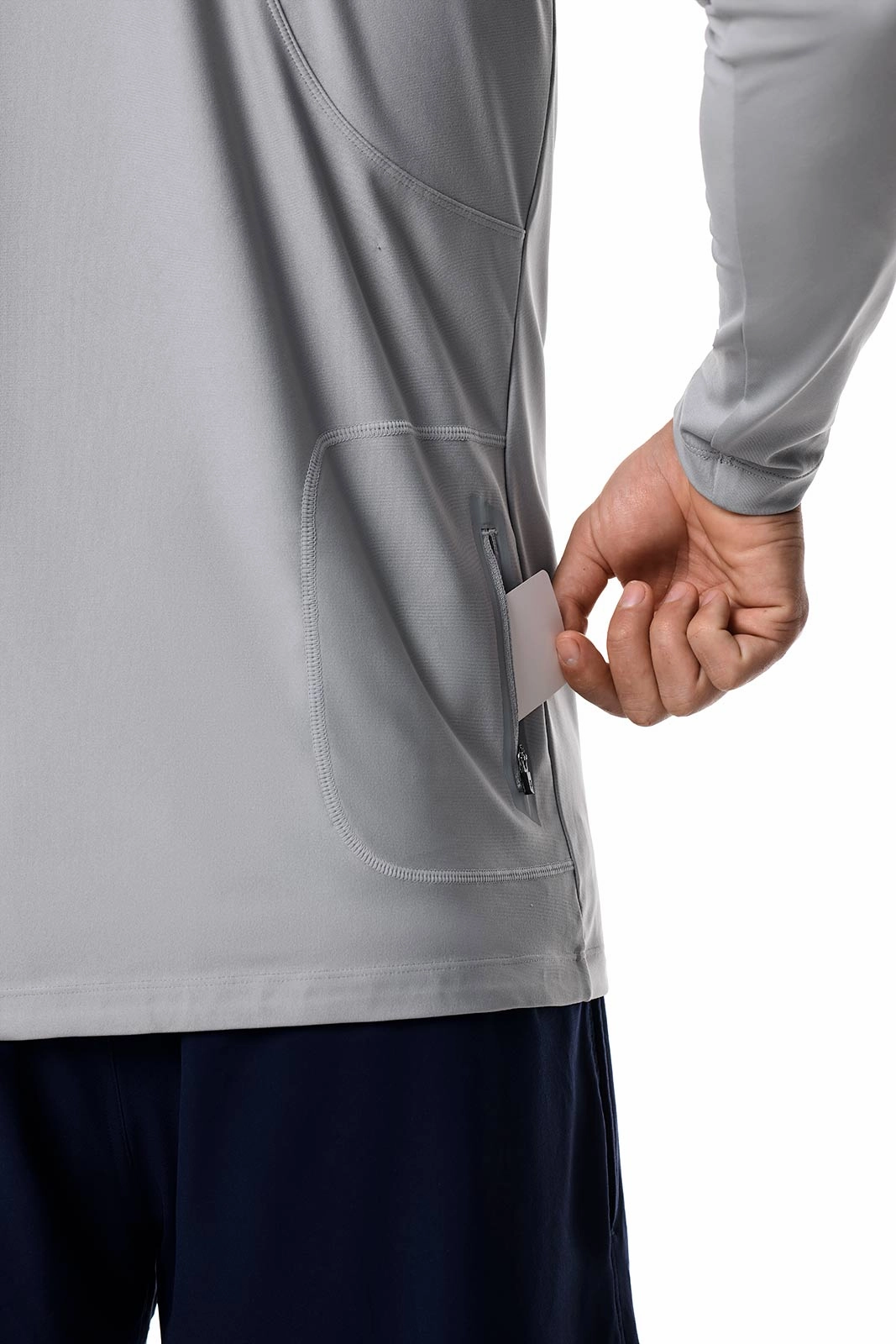 Men's Nocona Zip Rash Guard | Slate