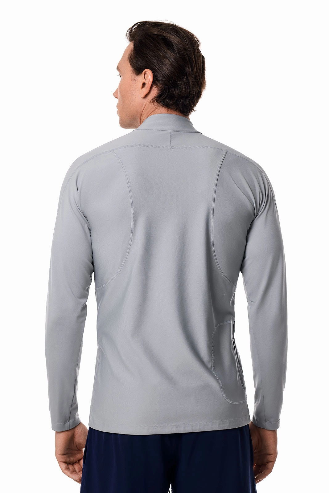 Men's Nocona Zip Rash Guard | Slate