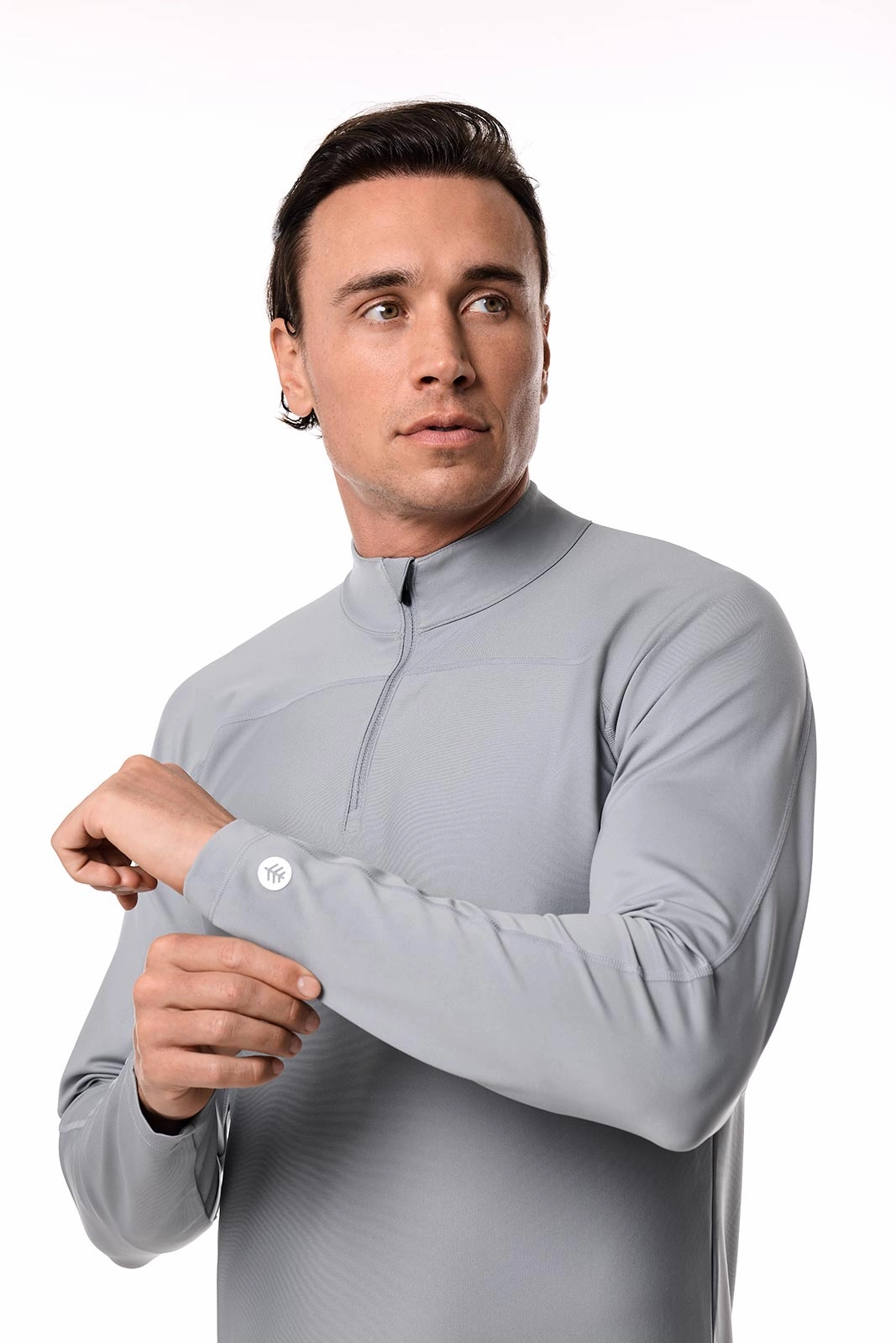 Men's Nocona Zip Rash Guard | Slate