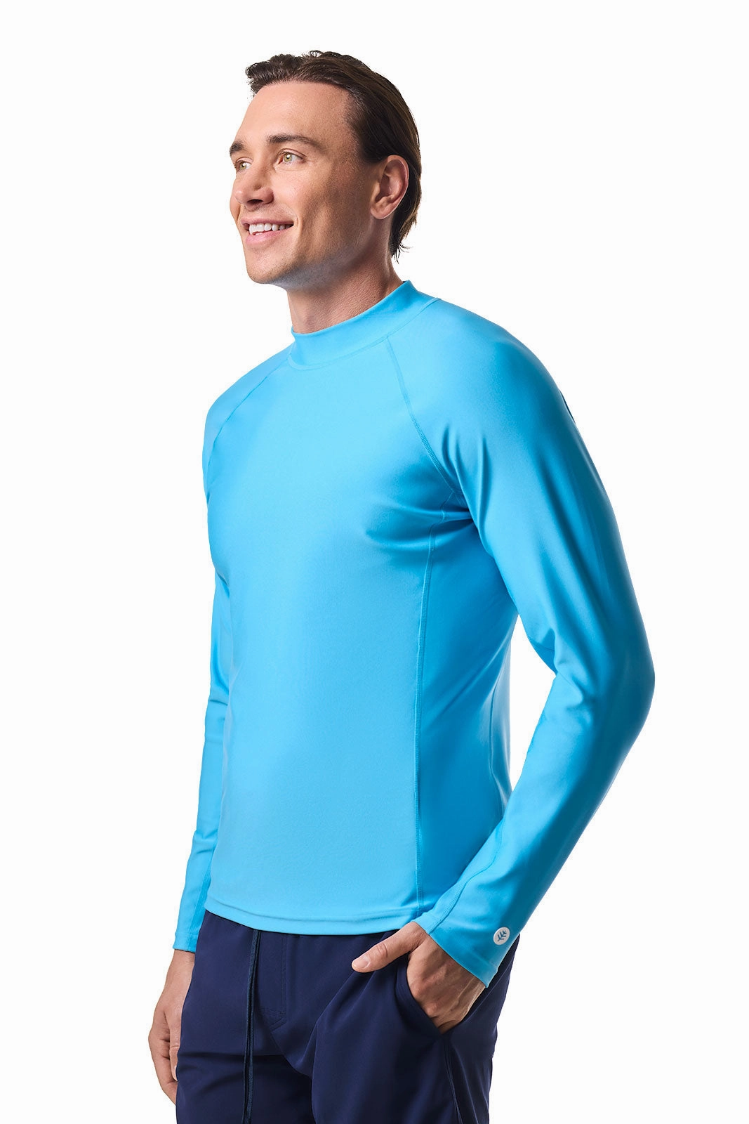 Men's Tulum Long Sleeve Surf Rash Guard | Malibu Blue