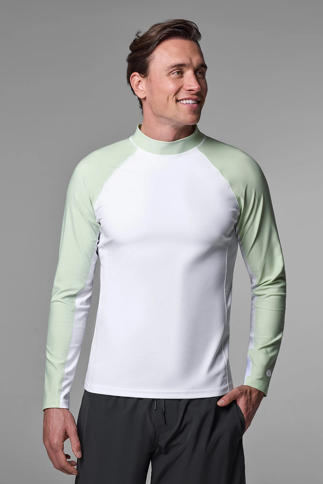 Men's Tulum Long Sleeve Surf Rash Guard | Seedling Colorblock