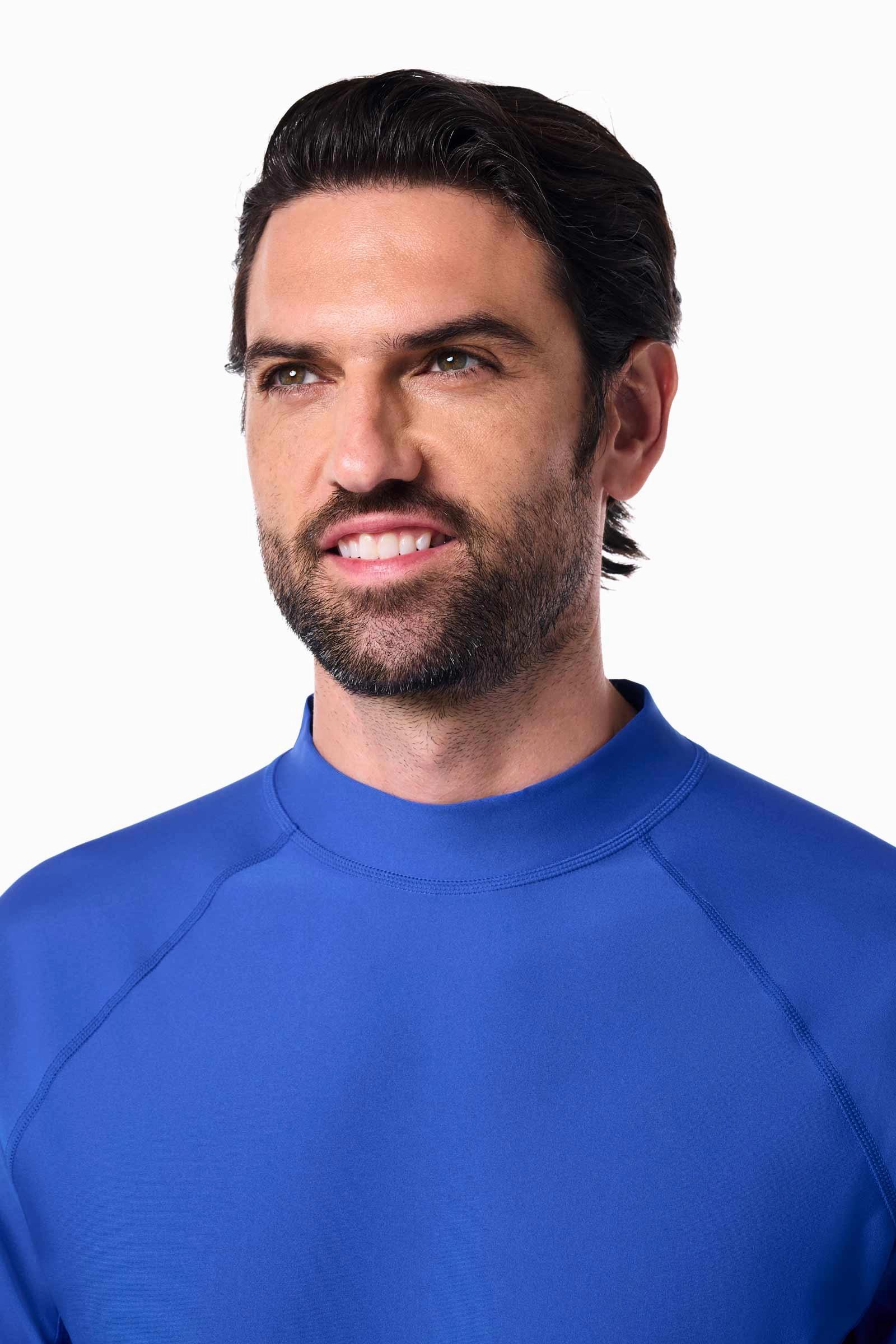 Men's Tulum Short Sleeve Surf Rash Guard  | Baja Blue