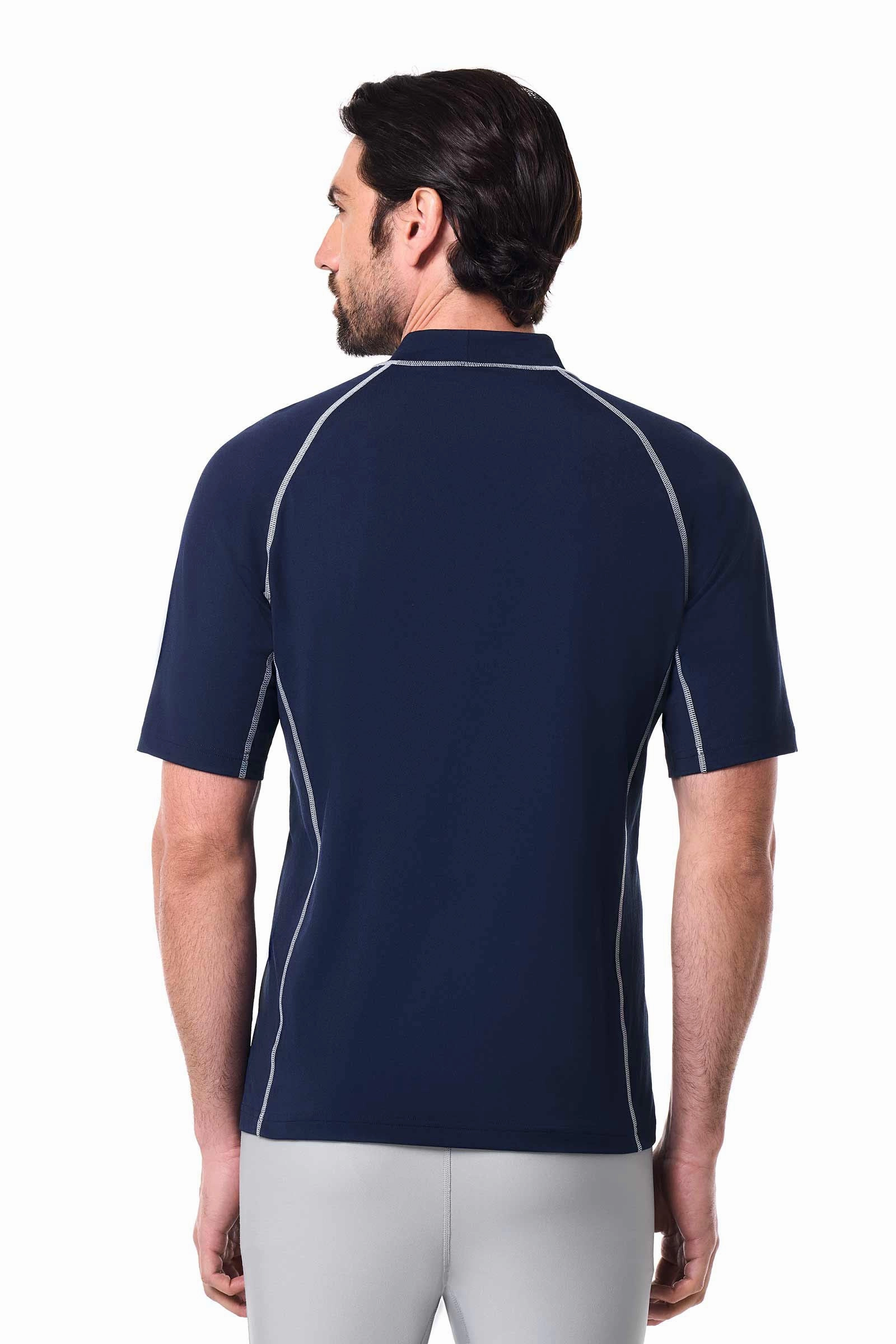 Men's Tulum Short Sleeve Surf Rash Guard | Navy