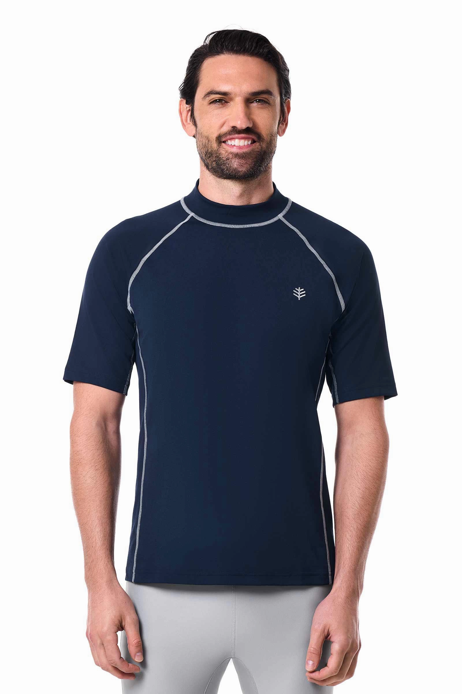 Men's Tulum Short Sleeve Surf Rash Guard | Navy