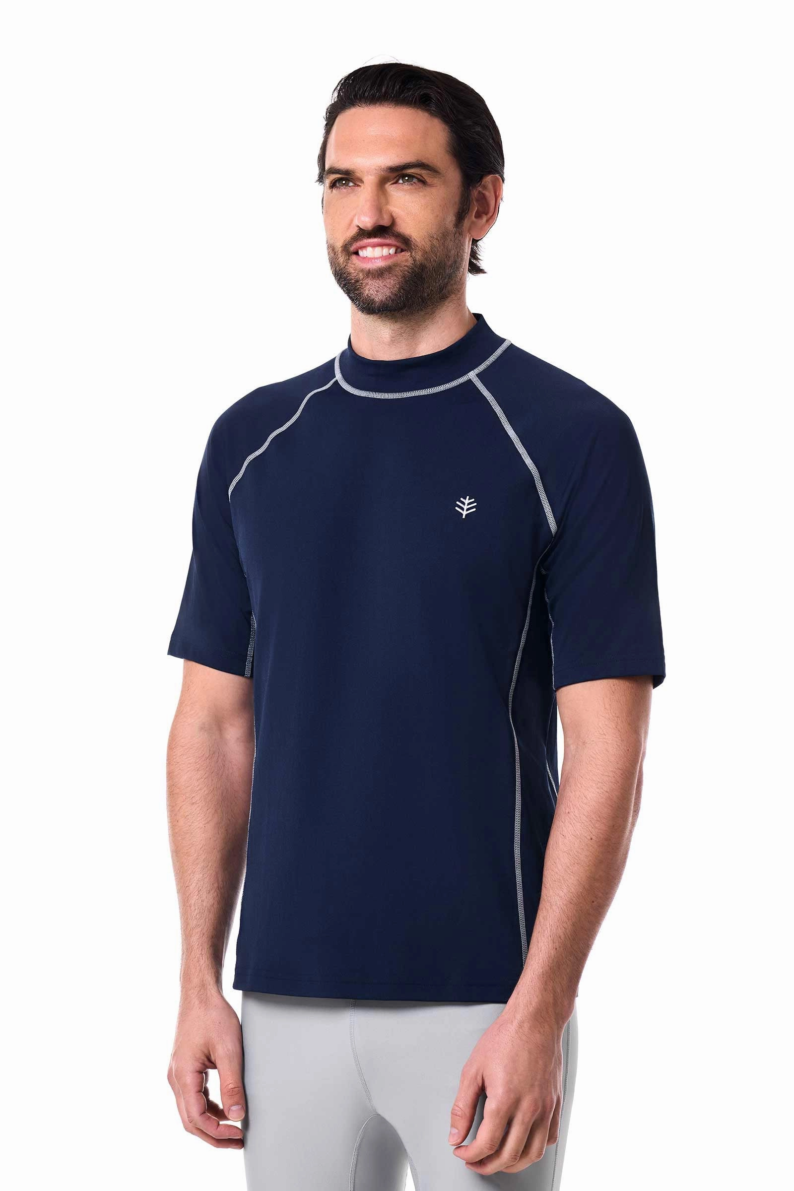 Men's Tulum Short Sleeve Surf Rash Guard | Navy