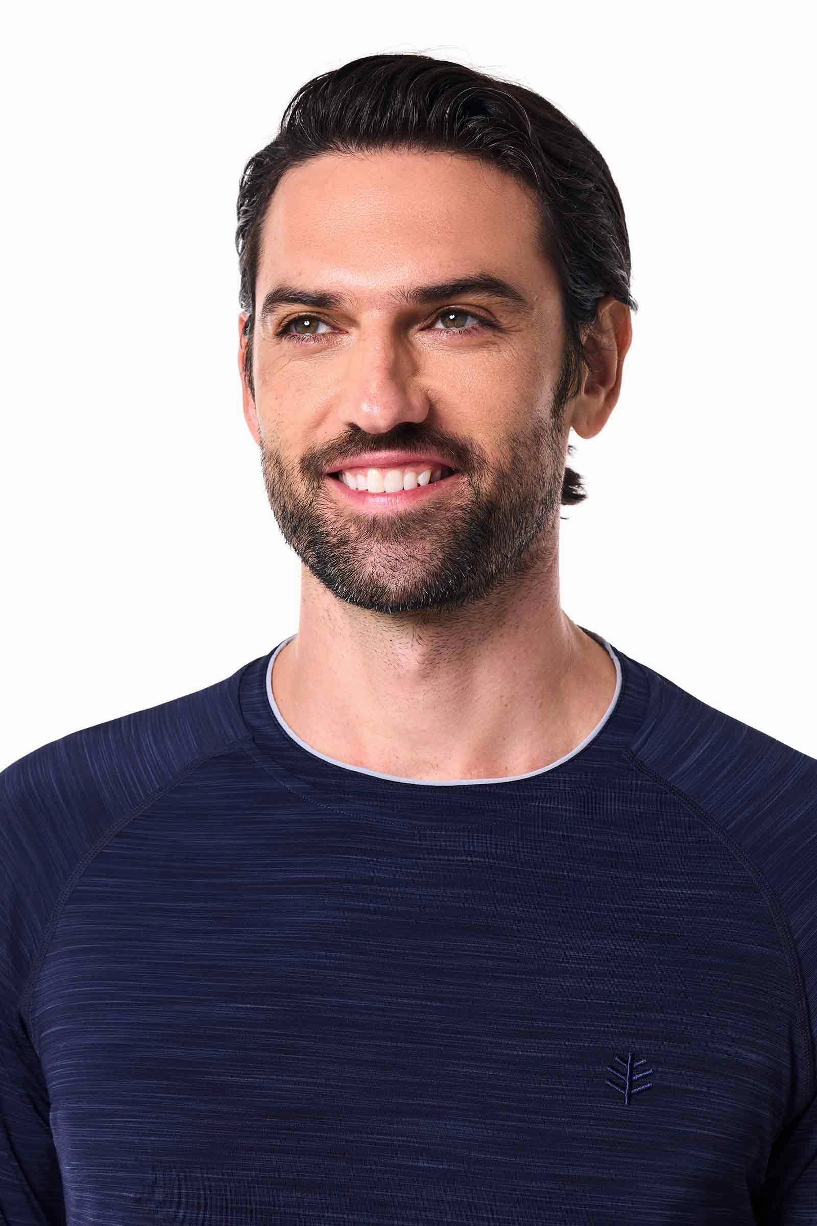 Men's Ultimate Long Sleeve Rash Guard | Navy Line