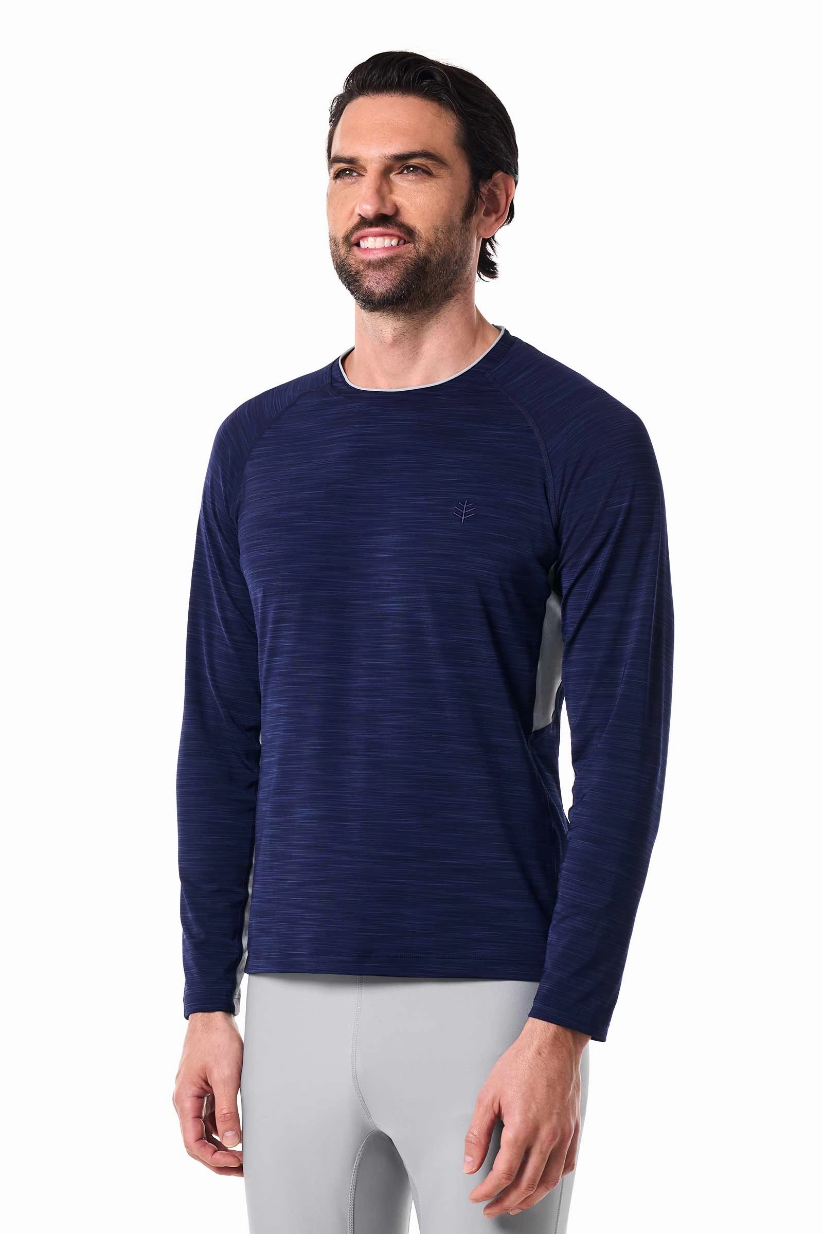 Men's Ultimate Long Sleeve Rash Guard | Navy Line