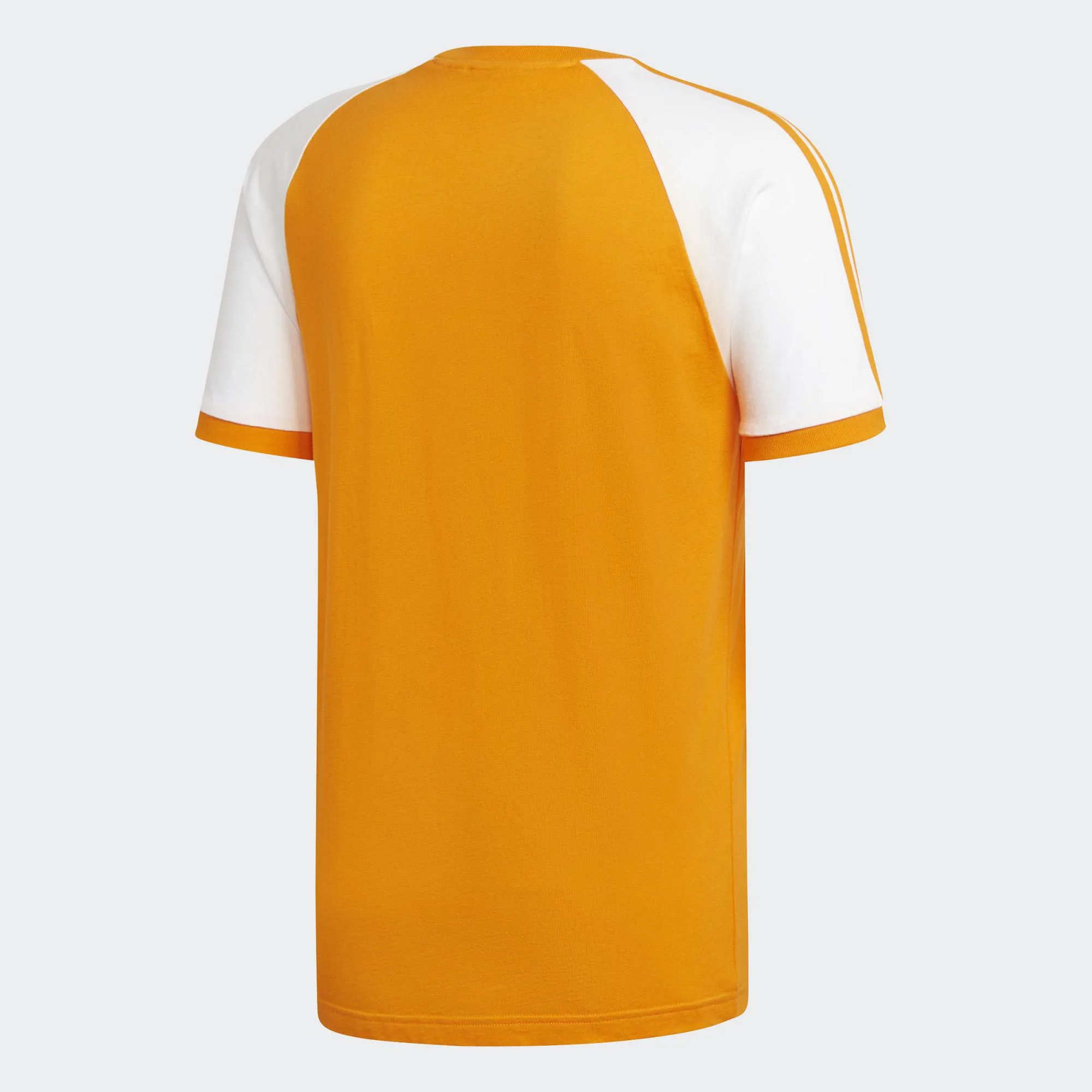 Mens Adidas Originals 3-Stripes Tee Shirt In Bright Orange