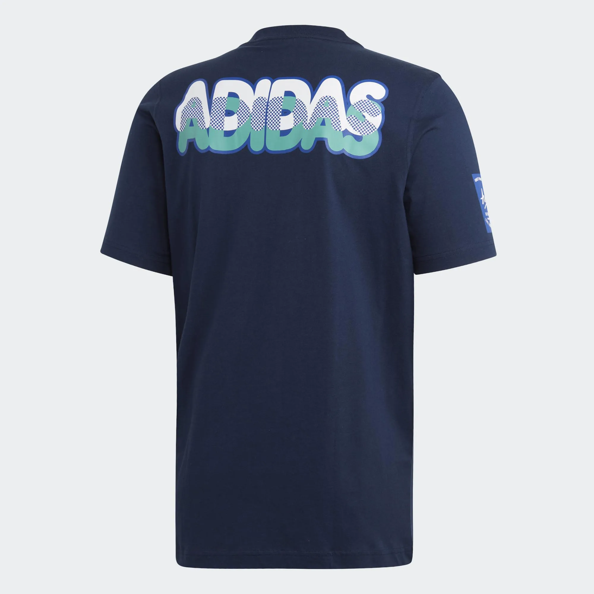 Mens Adidas Originals Race Tee Shirt In Collegiate Navy