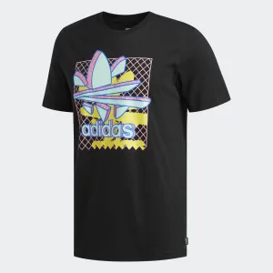 Mens Adidas Originals Split Graphic Thaxter Shirt In Black Mint
