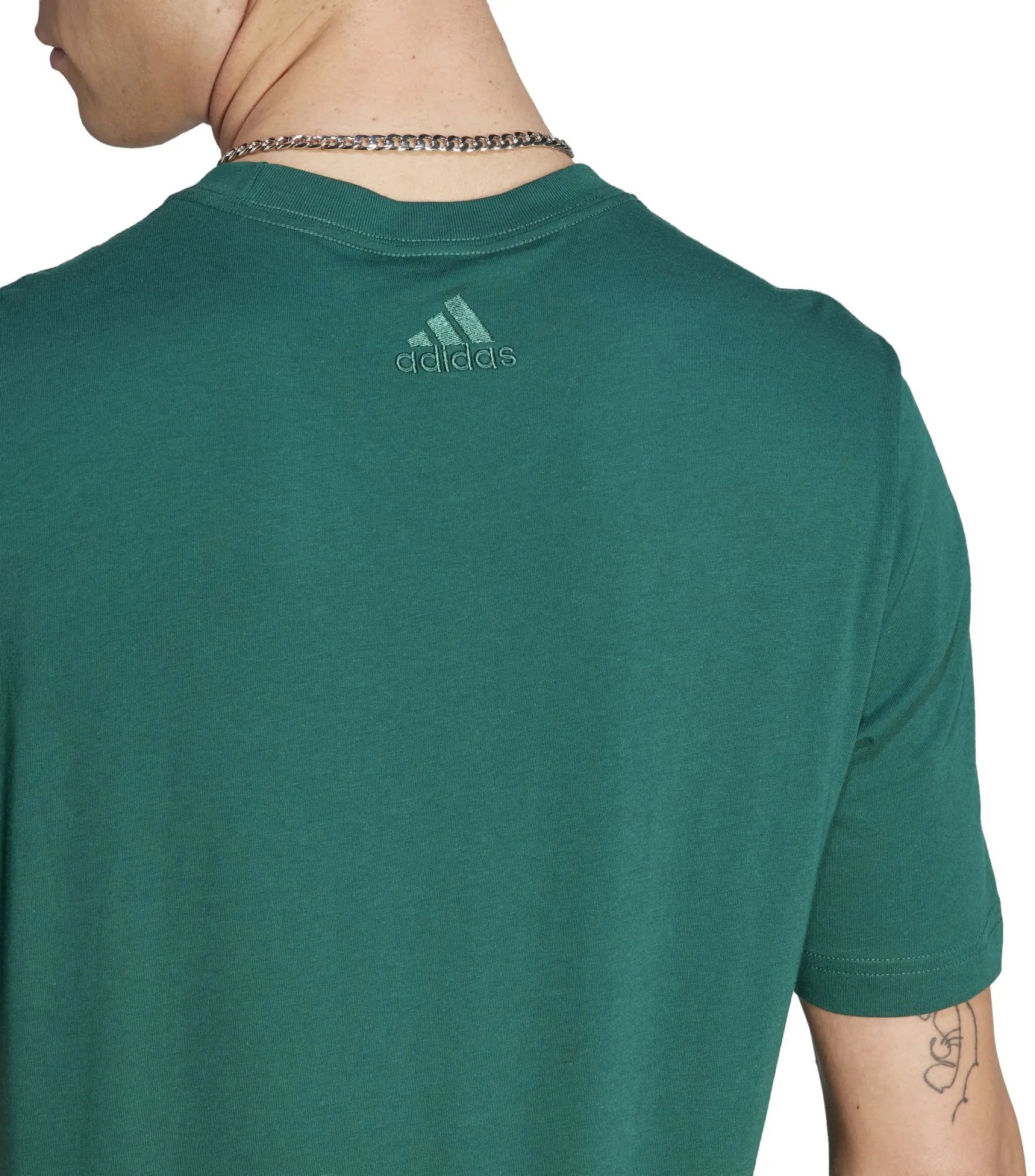 Men's Essentials Single Jersey Linear Embroidered Logo T-Shirt