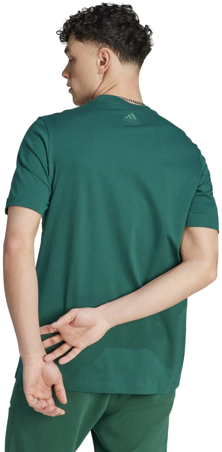Men's Essentials Single Jersey Linear Embroidered Logo T-Shirt