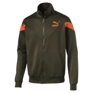 Mens Puma Mcs Track Zip Up Jacket In Dark Green