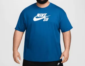 Men's Sb Logo Skate T-Shirt In Court Blue/white