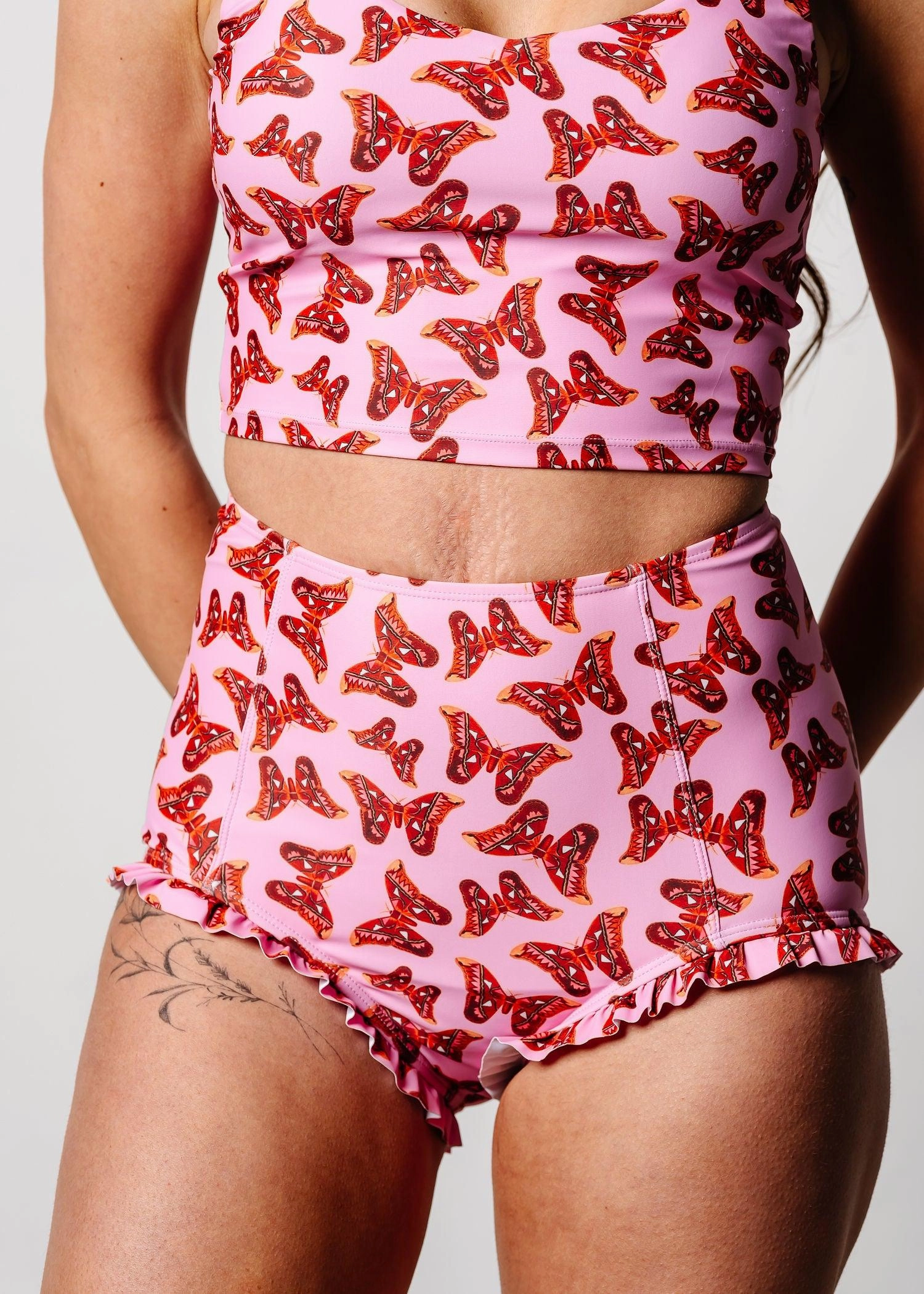 Metamorphosis | All Ruffled Up Bottoms elastic waistband swim bottoms, mix-and-match bikini bottoms
