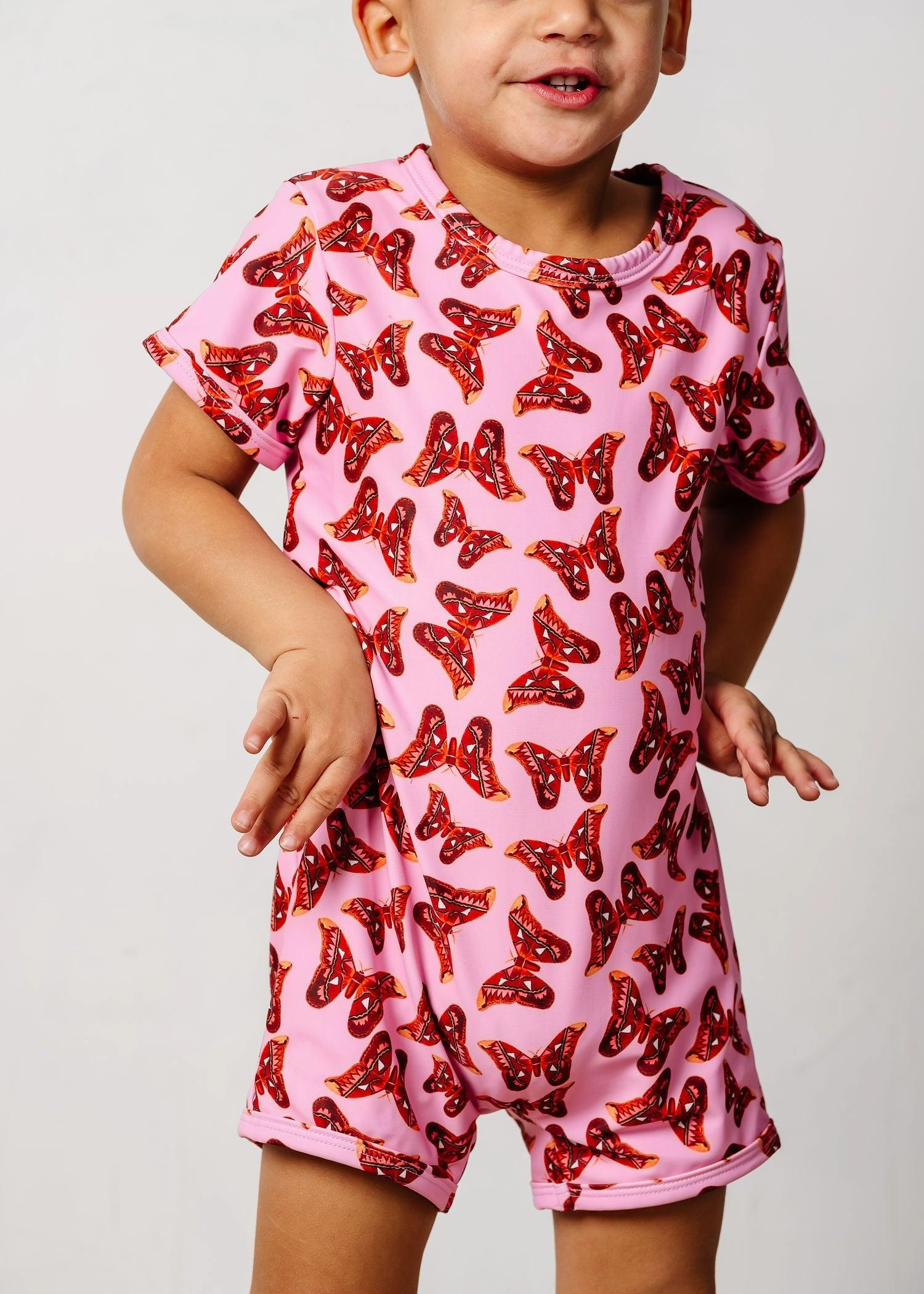 Metamorphosis | Mini Shorties Rashguard (Unisex) girls full coverage swimwear, kids swimwear for pool