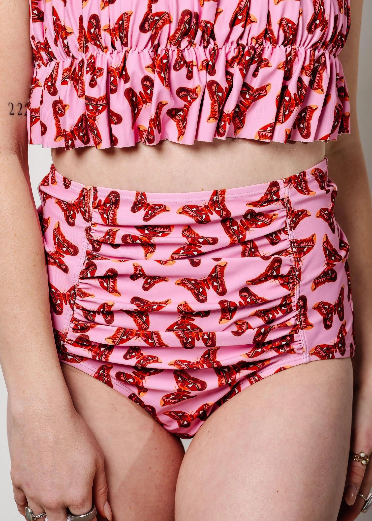 Metamorphosis | Ruched Bottoms 2.0 elastic waistband swim bottoms, mix-and-match bikini bottoms