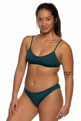 Midl Bikini Bottom - Peacock inclusive swimwear styles, all season swimwear options