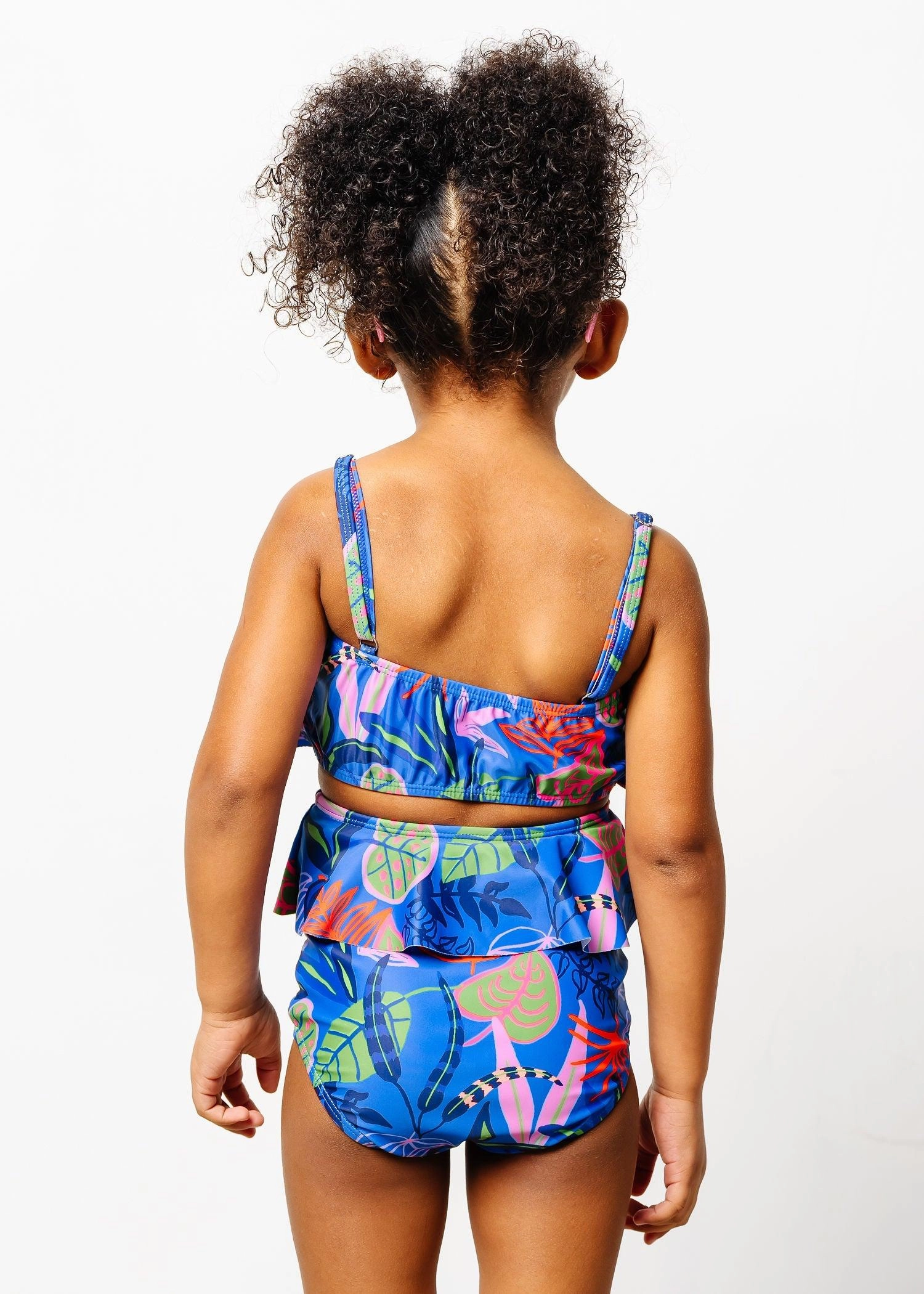 Midnight Jungle | Mini Oversized Ruffle Top