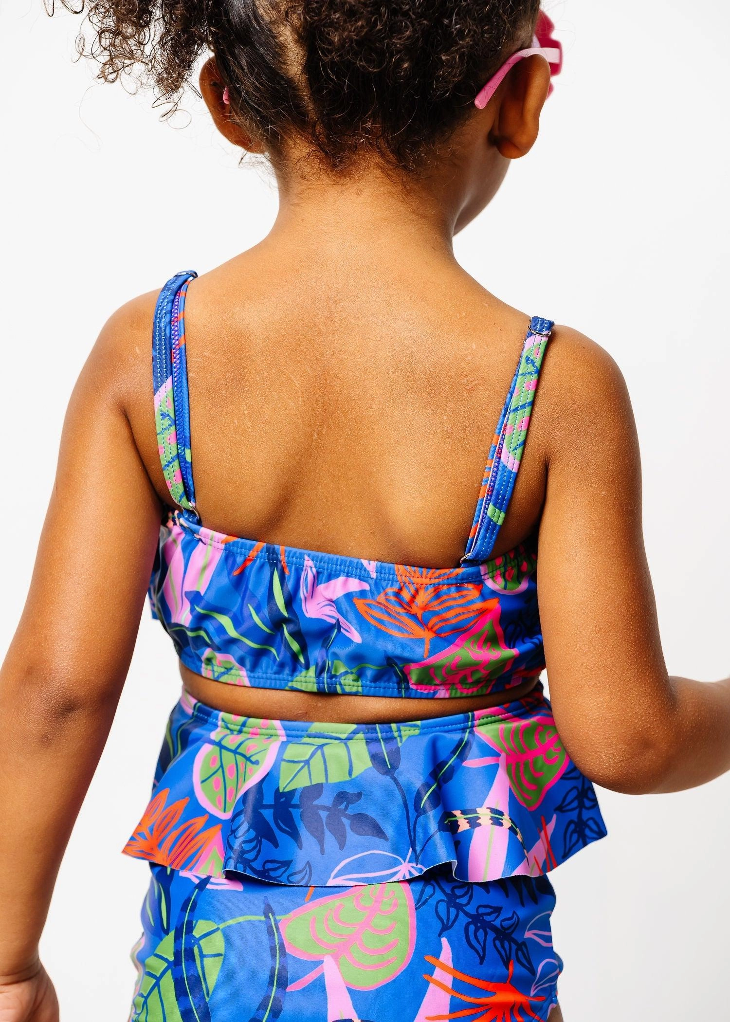 Midnight Jungle | Mini Oversized Ruffle Top
