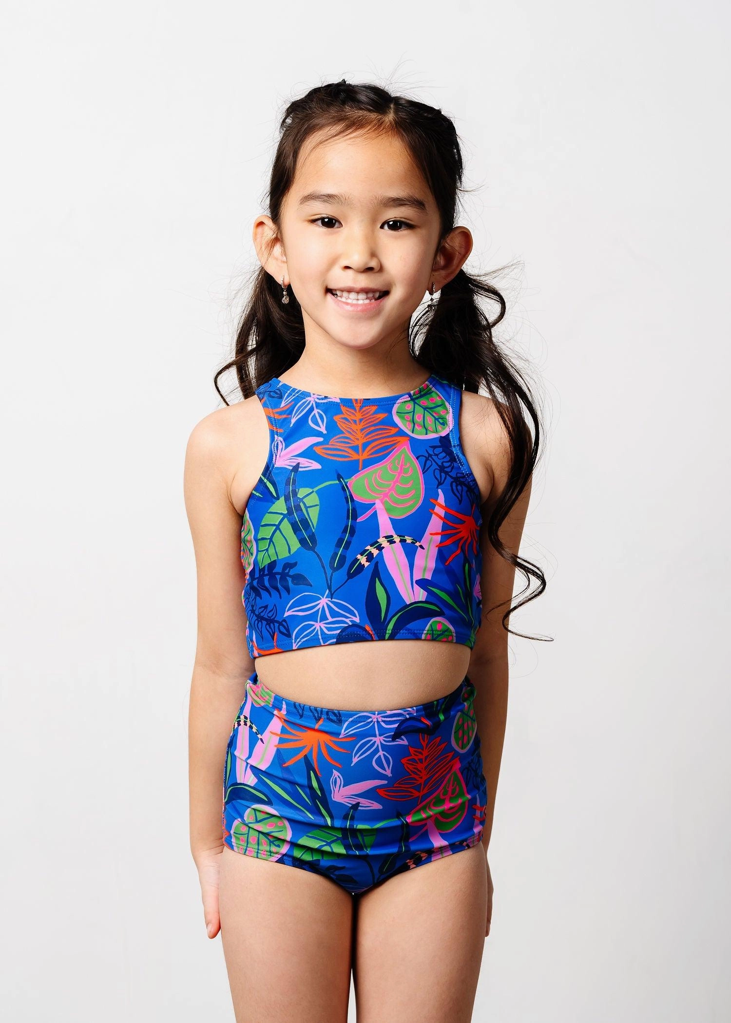 Midnight Jungle | Mini Racer Back Top