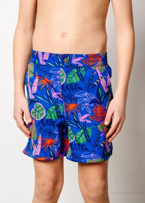 Midnight Jungle | Youth Boardies boys summer swimwear, boys rash guard swim sets