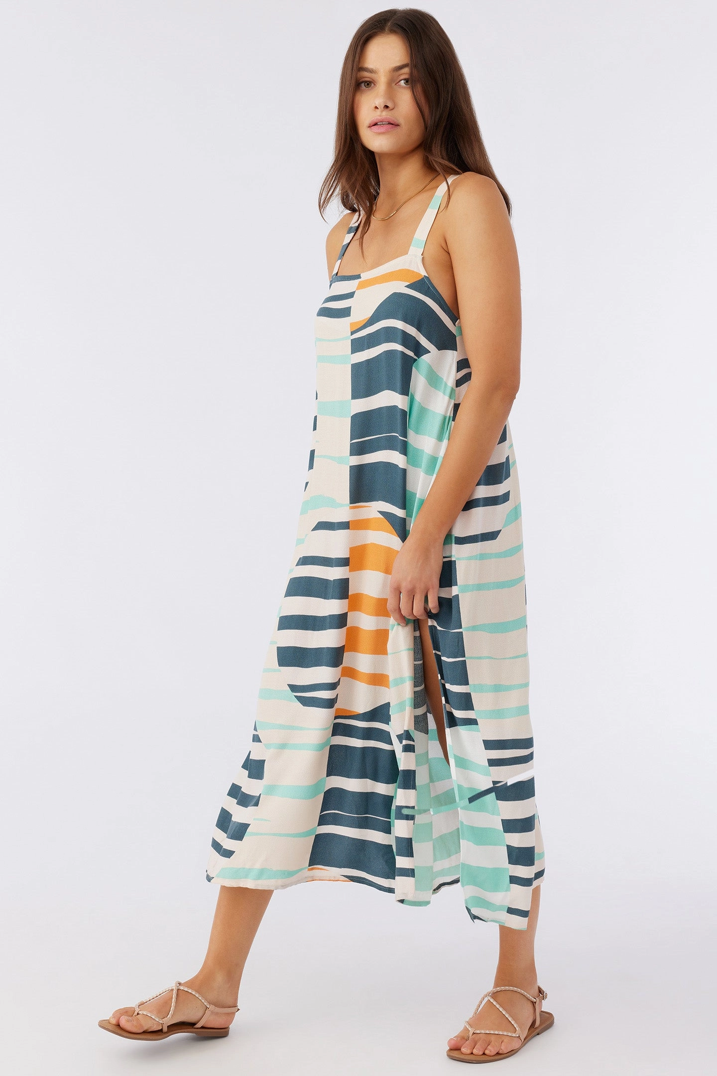 MIRANDA MIDI PRINTED COVER-UP DRESS
